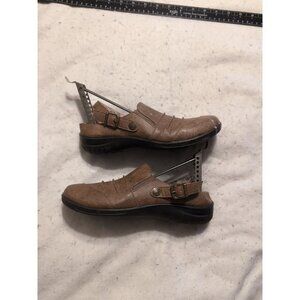 Harborside Alice WMP Women Comfort Memory Foam Flat Shoes Brown Size 7 W